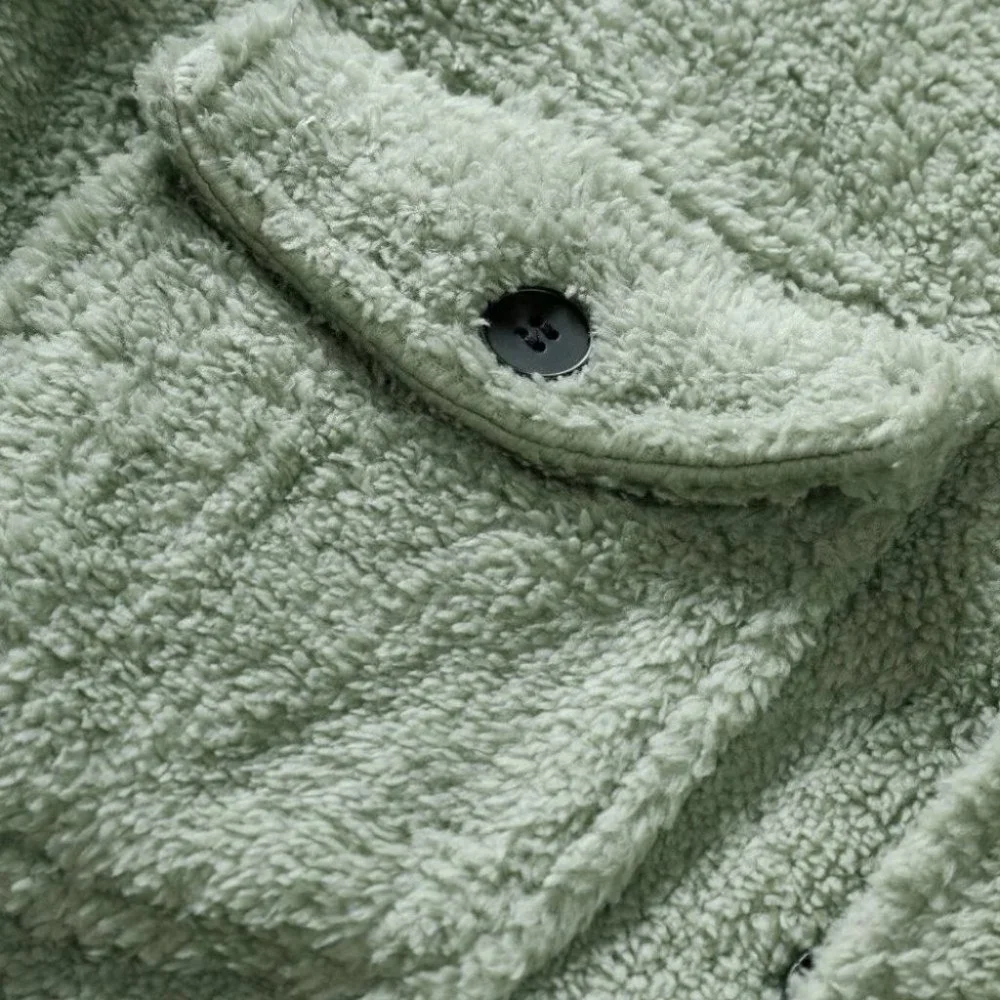 Green Mens Teddy Jacket - Picture 7 of 7